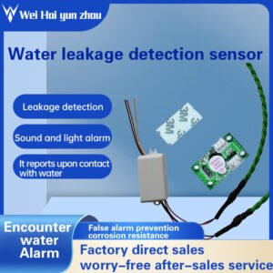 Weihai Yunzhou Water Leakage Protection Detection Sensor - Alerts immediately upon contact with water. Sound and light alarm.